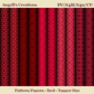 Red Pattern Paper Pack - Tagger Size