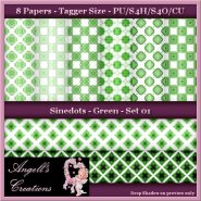 Green Sinedots Paper Pack - TS - Set 01