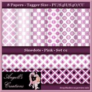 Pink Sinedots Paper Pack - TS - Set 01