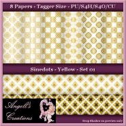 Yellow Sinedots Paper Pack - TS - Set 01