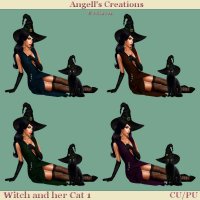Witch and her Cat - Set 01