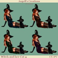 Witch and her Cat - Set 04
