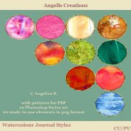 Watercolour Journal Photoshop Styles
