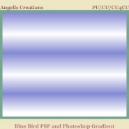 Blue Bird PSP and Photoshop Gradient