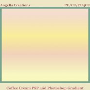 Coffee Cream PSP and Photoshop Gradient