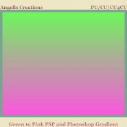 Green to Pink PSP and Photoshop Gradient