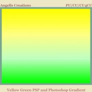 Yellow Green PSP and Photoshop Gradient
