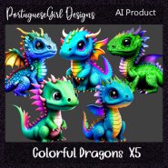 AI Colorful Dragons