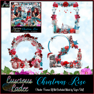 Christmas Rose Cluster Frames