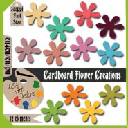 Cardboard Flower Creations- CU4CU