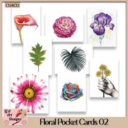 Floral Pocket Cards 02 - CU4CU