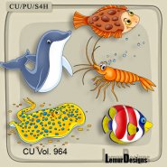 CU Vol. 964 Sea animals by Lemur Designs