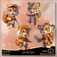 AI - Cute Little Tigers