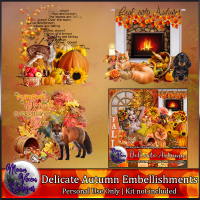 Delicate Autumn Embellishments