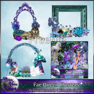 FREEBIE - Fae Queen Clusters and Embellishments