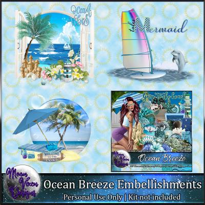 Ocean Breeze Embellishments