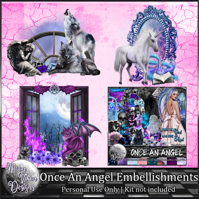 Once An Angel Embellishments