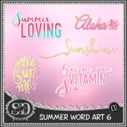Summer Word Art 6