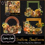 Southern Sunflowers Cluster Frames