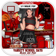 Varsity School Days Red and Black