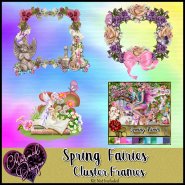 Spring Fairies Cluster Frames