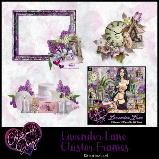 Lavender Lane Cluster Set 1 - Click Image to Close