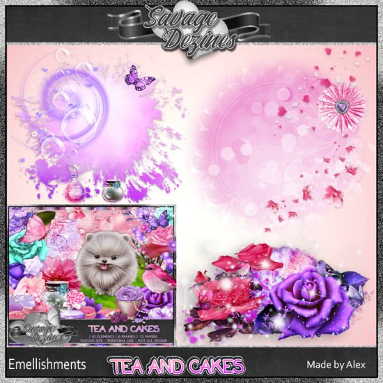 Tea and Cakes Embellishments - Click Image to Close