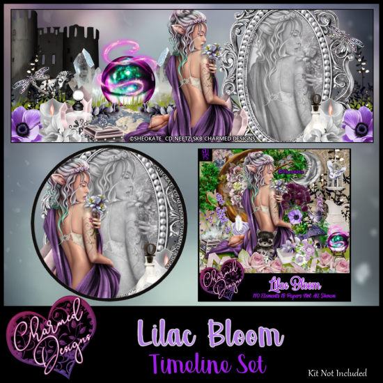 Lilac Bloom Timeline Set - Click Image to Close