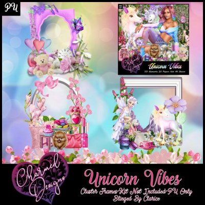 Unicorn Vibes Cluster Frames