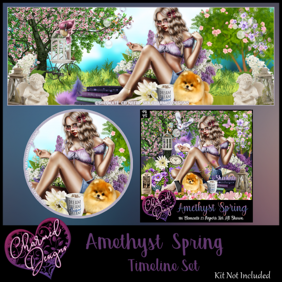 Amethyst Spring Timeline Set - Click Image to Close