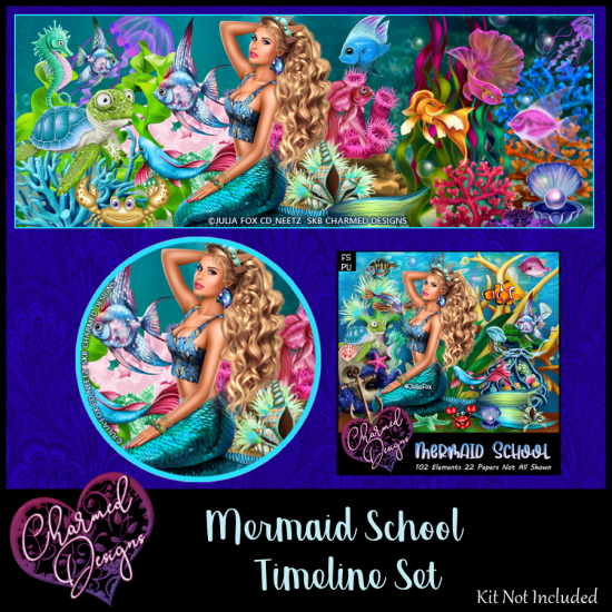 Mermaid School Timeline Set - Click Image to Close