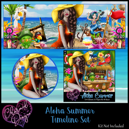 Aloha Summer Timeline Set - Click Image to Close