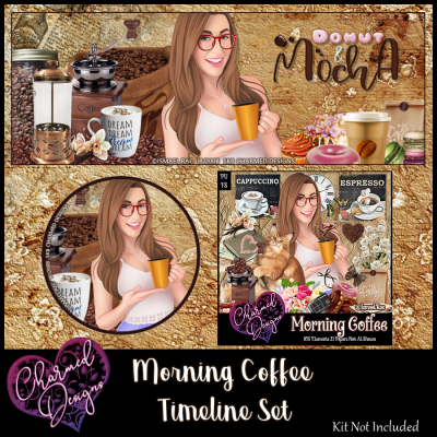 Morning Coffee Timeline Set