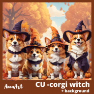 Corgi witch