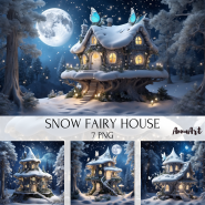 Snow fairy house