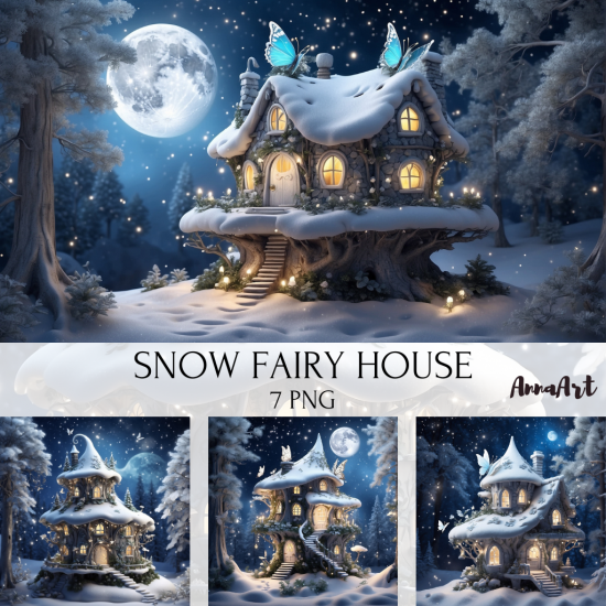 Snow fairy house - Click Image to Close