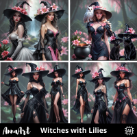 Witches with Lilies