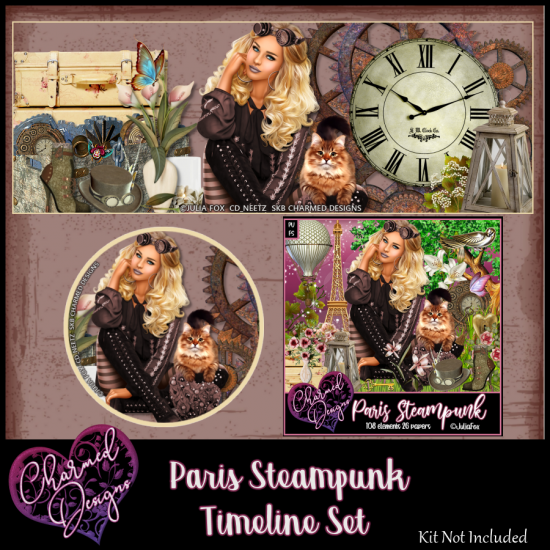 Paris Steampunk Timeline Set - Click Image to Close