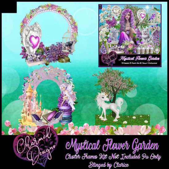 Mystical Flower Garden Clusters 2 - Click Image to Close