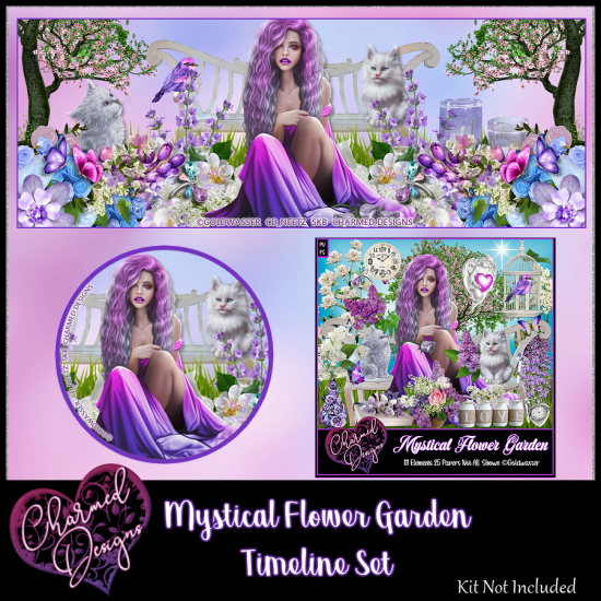 Mystical Flower Garden Timeline Set - Click Image to Close