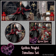 Gothic Night Timeline Set