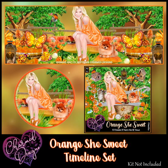 Orange She Sweet Timeline Set - Click Image to Close