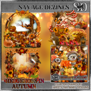 Hedgehogs In Autumn Tag Clusters