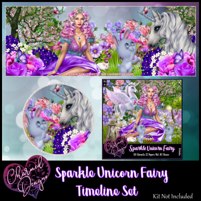 Sparkle Unicorn Fairy Timeline Set