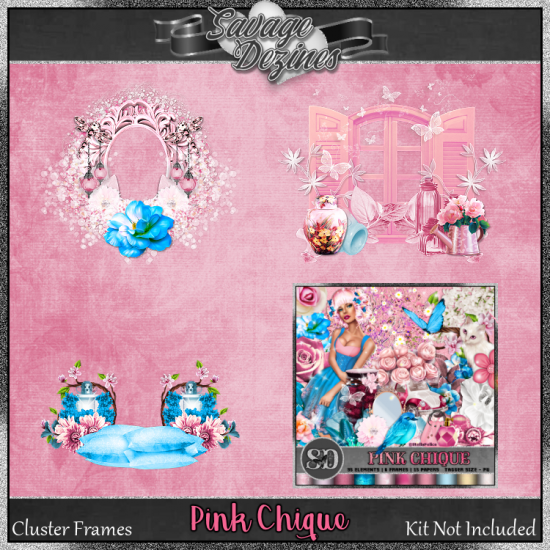 Pink Chique Clusters - Click Image to Close