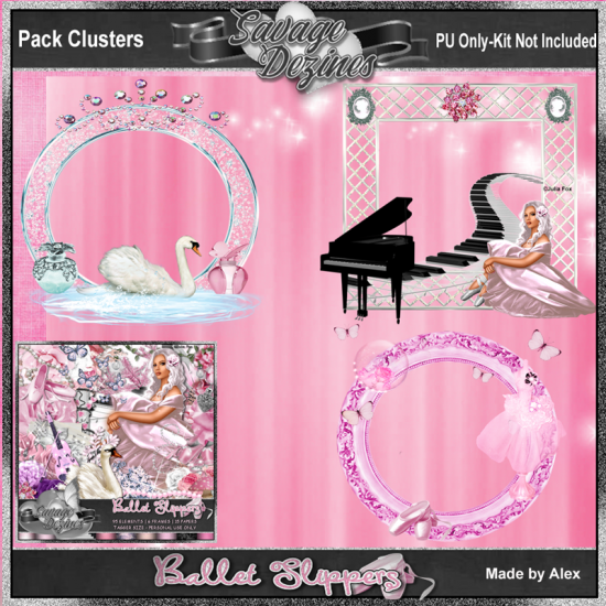 Ballet Slippers Clusters 2 - Click Image to Close