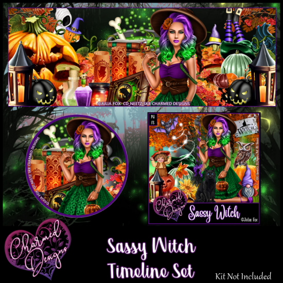 Sassy Witch Timeline Set - Click Image to Close