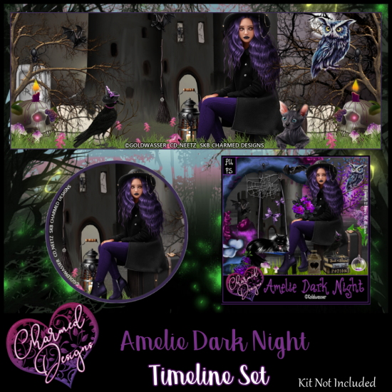 Amelie Dark Night Timeline Set - Click Image to Close