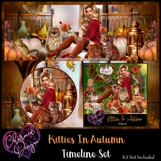 Kitties In Autumn Timeline Set - Click Image to Close