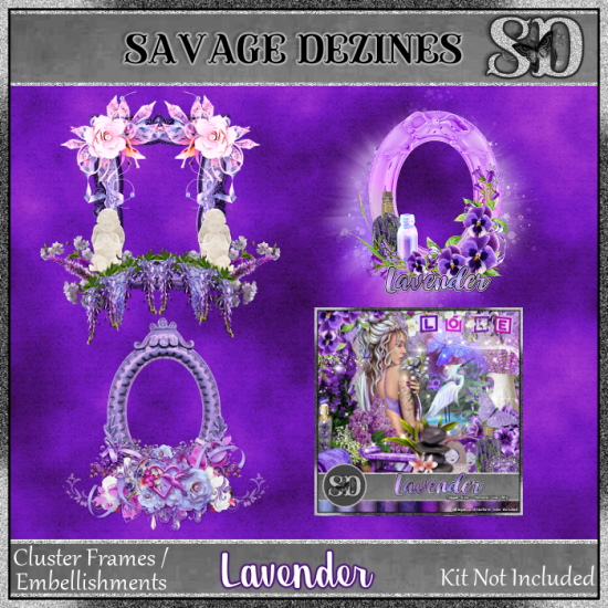 Lavender Clusters - Click Image to Close